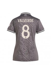 Real Madrid Federico Valverde #8 Voetbaltruitje 3e tenue Dames 2024-25 Korte Mouw